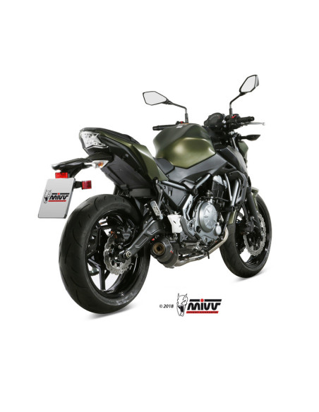 Ligne complète d'échappement MIVV Oval - Kawasaki Z650 - 650 Ninja