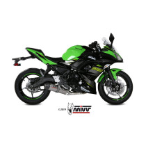 Ligne complète d'échappement MIVV Oval titane - carbone - Kawasaki Z650 - 650 Ninja