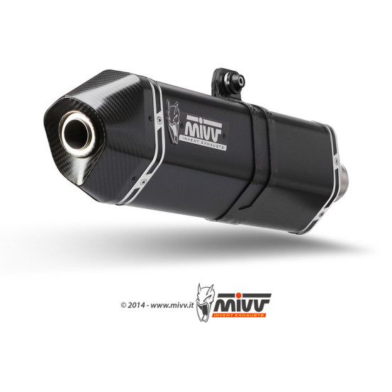 Silencieux MIVV Speed Edge inox noir BMW R1200 nineT 2014-2016