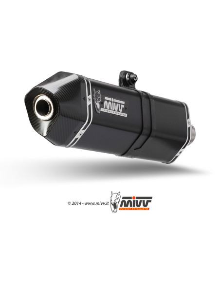 Silencieux MIVV Speed Edge inox noir BMW R1200 nineT 2014-2016