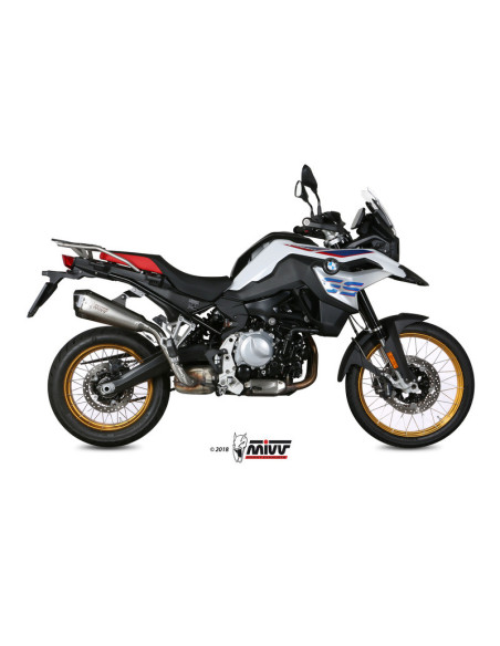 Silencieux d'échappement MIVV Delta Race inox - carbone - BMW F850GS
