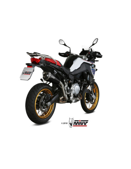 Silencieux d'échappement MIVV Delta Race inox noir - carbone - BMW F850GS