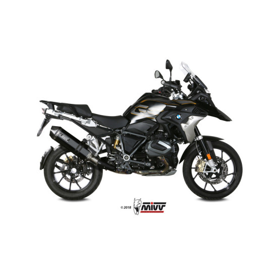 Silencieux d'échappement MIVV Speed Edge inox noir - carbone - BMW R 1250 GS