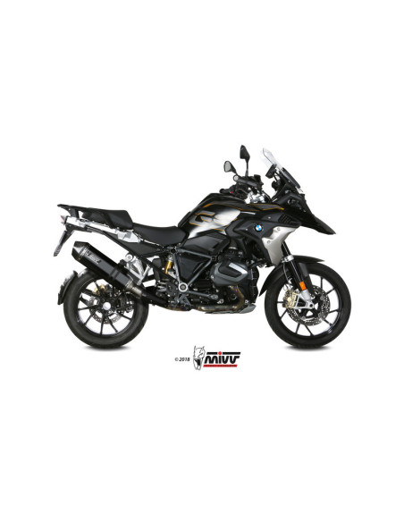 Silencieux d'échappement MIVV Speed Edge inox noir - carbone - BMW R 1250 GS