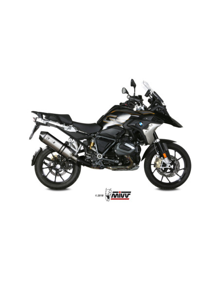 Silencieux d'échappement MIVV Speed Edge inox - carbone - BMW R1250GS