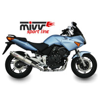 Silencieux MIVV Oval inox Honda CBF600 2004-2010