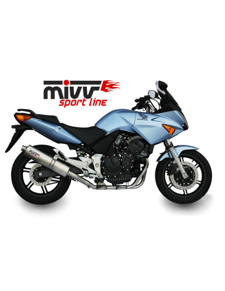 Silencieux MIVV Oval inox Honda CBF600 2004-2010