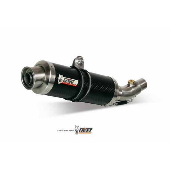 Silencieux double MIVV GP carbone Kawasaki Z1000 2007-2009