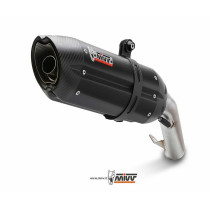 Silencieux double MIVV Suono inox noir Kawasaki Z1000 2007-2009
