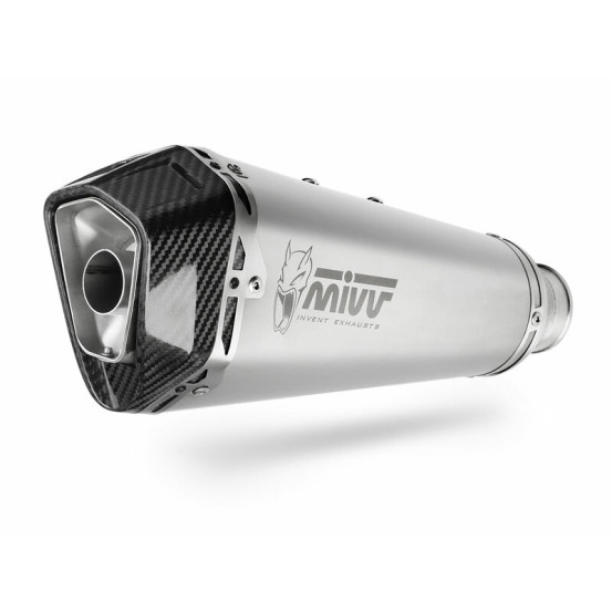Silencieux d'échappement MIVV Delta Race inox - carbone - Kawasaki Versys 1000
