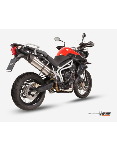 Silencieux MIVV Suono inox Triumph Tiger 800 2011-2016