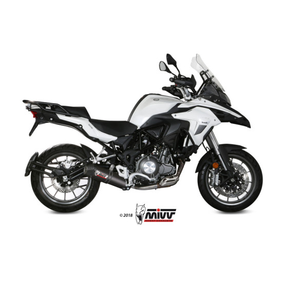 Silencieux d'échappement MIVV Oval carbone - Benelli TRK 502