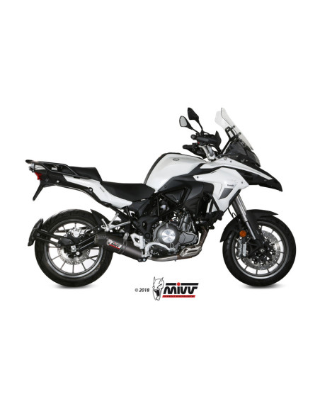 Silencieux d'échappement MIVV Oval carbone - Benelli TRK 502
