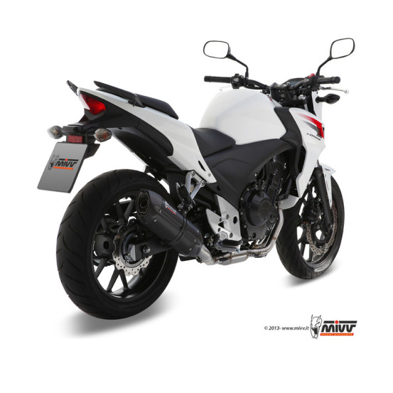 Silencieux MIVV Suono inox noir Honda CB 500 F/X/R 13-15 2013-2016