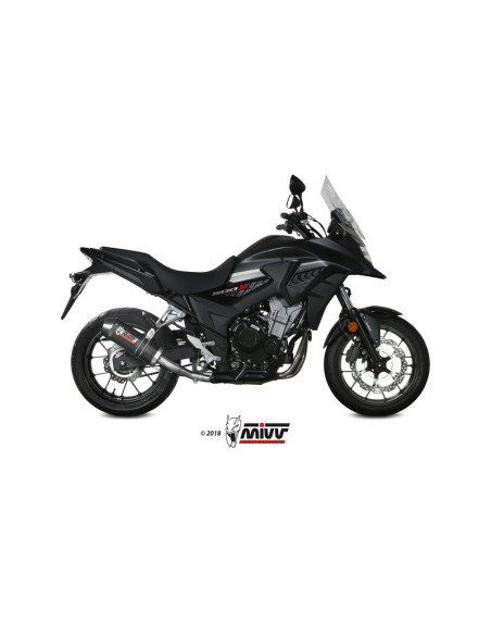 Silencieux d'échappement MIVV Oval carbone - Honda CB500X
