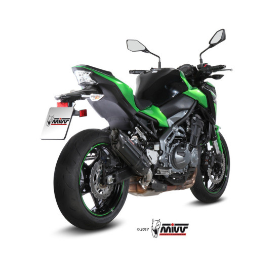 Silencieux d'échappement MIVV Suono inox noir - carbone - Kawasaki Z900