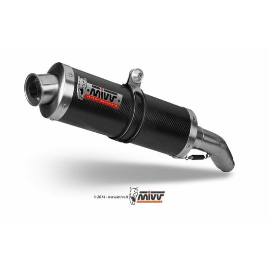 Silencieux double MIVV Oval carbone Suzuki DL 1000 V-Strom 2002-2013