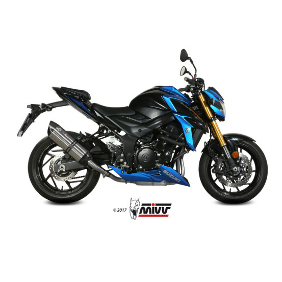Silencieux d'échappement MIVV Suono inox - carbone - Suzuki GSX-S 750