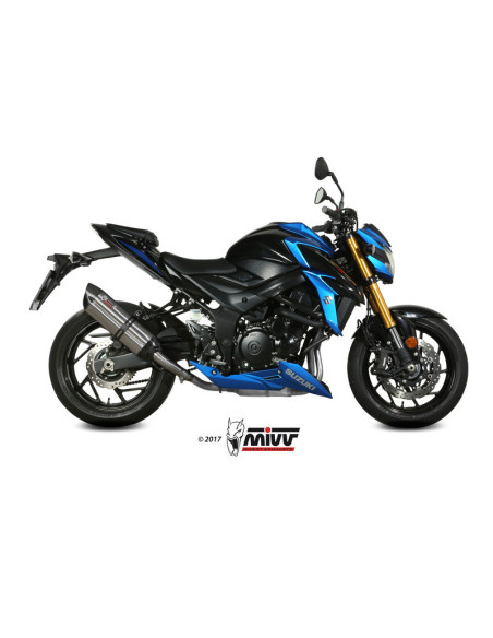 Silencieux d'échappement MIVV Suono inox - carbone - Suzuki GSX-S 750