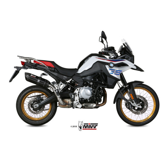Silencieux d'échappement MIVV Suono inox noir - carbone - BMW F 850 GS