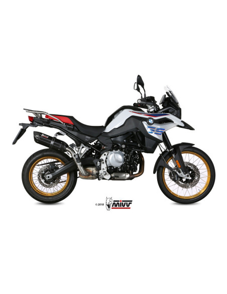 Silencieux d'échappement MIVV Suono inox noir - carbone - BMW F 850 GS