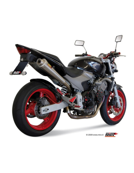 Silencieux MIVV X-Cone inox brossé Honda CB600F Hornet 2003-2006