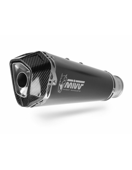 Silencieux d'échappement MIVV Delta Race inox noir - carbone - Honda CB1000R