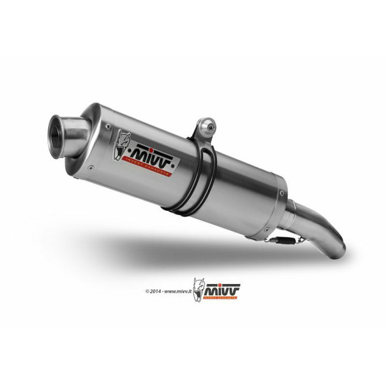 Silencieux double MIVV Oval inox Kawasaki Z1000 2007-2009