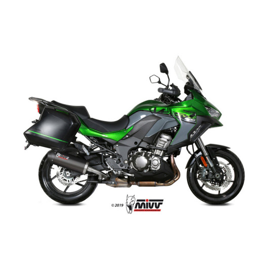 Silencieux d'échappement MIVV Oval carbone - Kawasaki Versys 1000