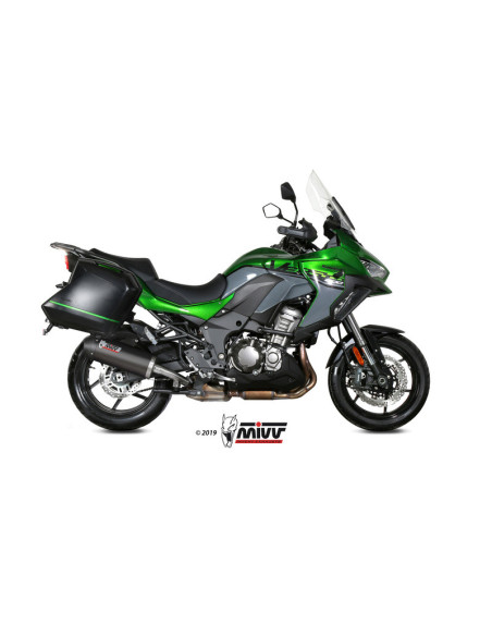 Silencieux d'échappement MIVV Oval carbone - Kawasaki Versys 1000