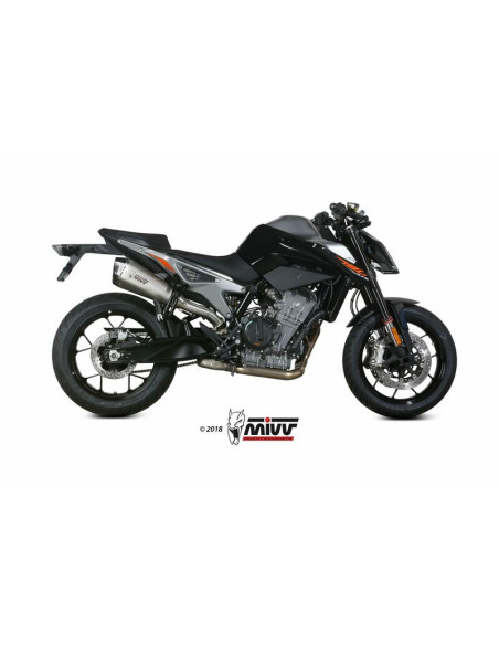 Silencieux d'échappement MIVV Delta Race inox - carbone - KTM Duke 790 - 890