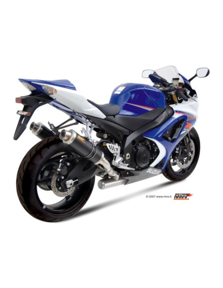 Silencieux double MIVV GP carbone SUZUKI GSX-R1000 2007-2008