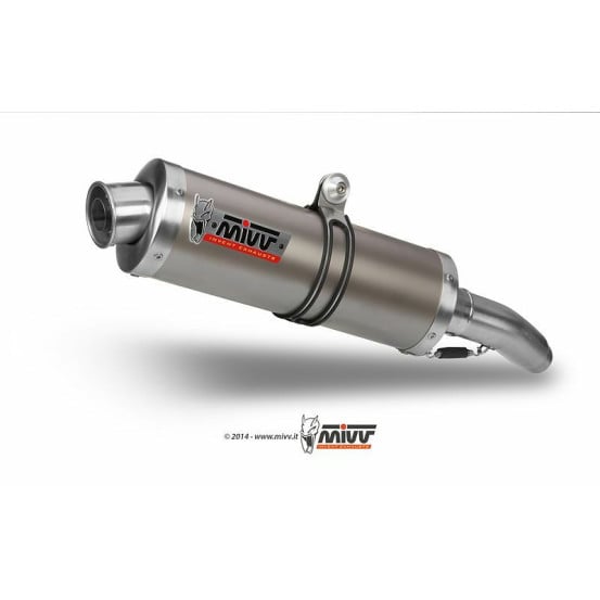 Silencieux double MIVV Oval inox Yamaha TDM 900 2002-2014