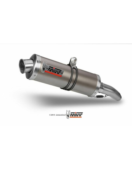 Silencieux double MIVV Oval inox Yamaha TDM 900 2002-2014