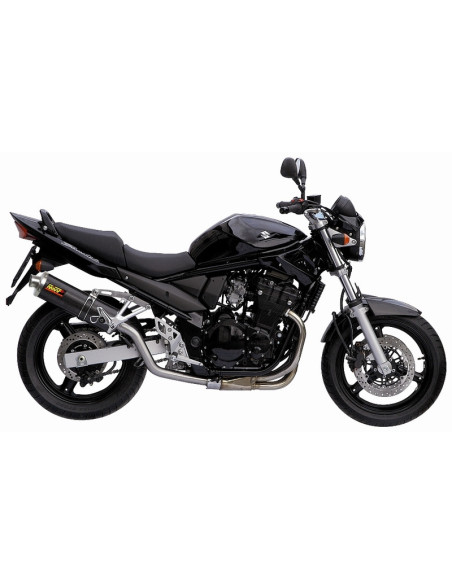 Silencieux MIVV Oval carbone Suzuki GSF650 Bandit 2005-2006 position haute