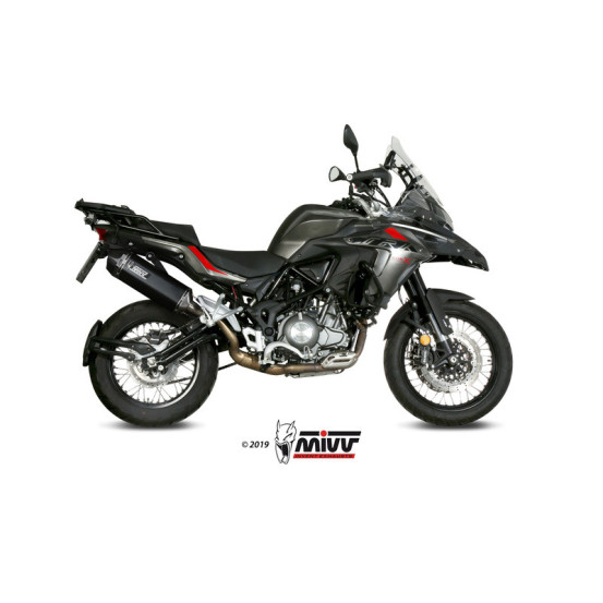 Silencieux d'échappement MIVV Speed Edge inox noir - carbone - Benelli TRK 502X