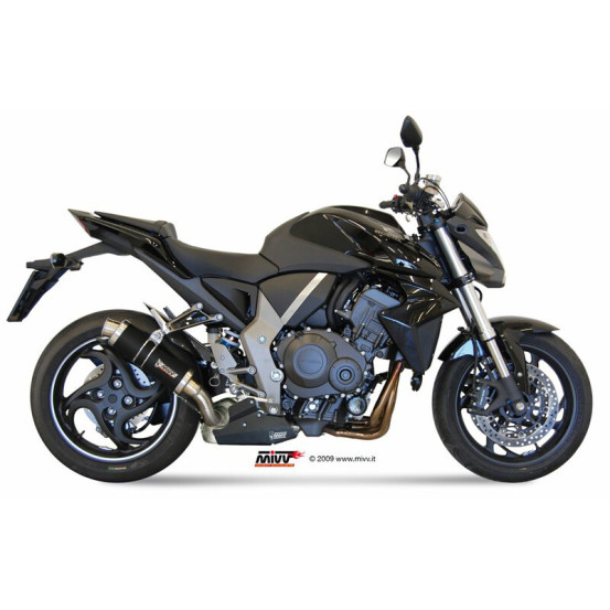 Silencieux d'échappement MIVV GP inox brossé noir - Honda CB 1000 R