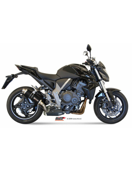 Silencieux d'échappement MIVV GP inox brossé noir - Honda CB 1000 R