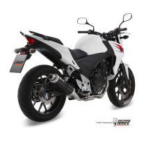 Silencieux MIVV GP inox noir Honda CB500F/CB500X/CBR500R 2013-2015