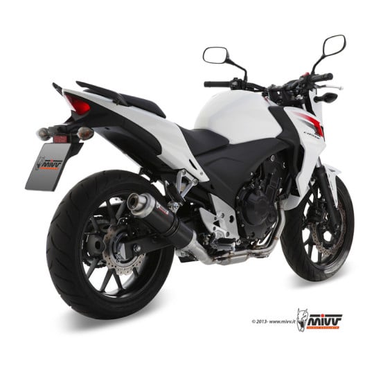 Silencieux MIVV GP inox noir Honda CB500F/CB500X/CBR500R 2013-2015