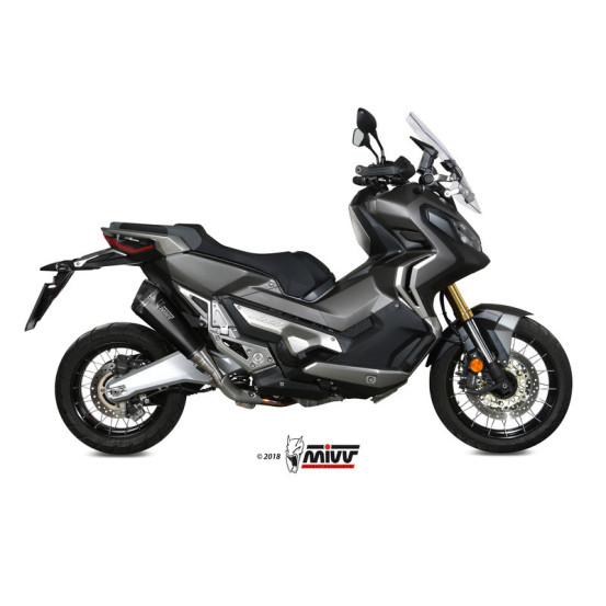 Silencieux d'échappement MIVV Delta Race inox noir - carbone - Honda X-ADV 750