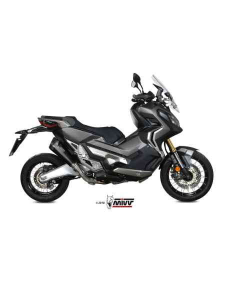 Silencieux d'échappement MIVV Delta Race inox noir - carbone - Honda X-ADV 750