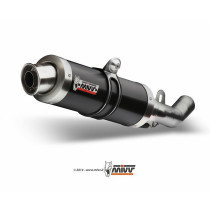 Silencieux double MIVV GP inox noir Kawasaki Z1000 2003-2006
