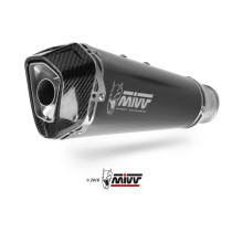 Silencieux d'échappement MIVV Delta Race inox noir - carbone - Kawasaki Z900