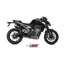 Silencieux d'échappement MIVV Delta Race inox noir - carbone - KTM 790 - 890 Duke