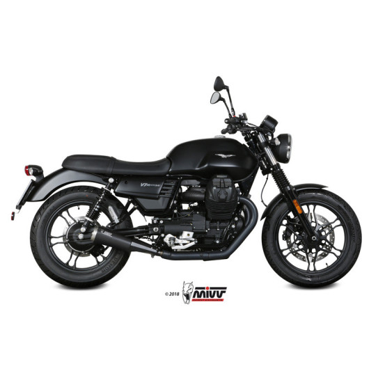 Silencieux d'échappement MIVV Ghibli inox noir - inox - Moto Guzzi V7 III
