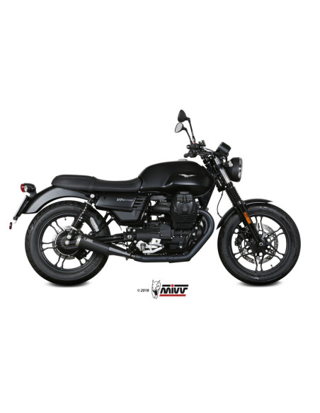 Silencieux d'échappement MIVV Ghibli inox noir - inox - Moto Guzzi V7 III