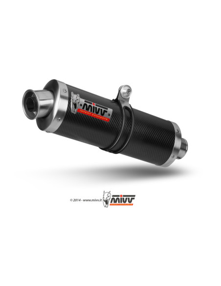 Silencieux MIVV Oval carbone Suzuki GSX-R 600/R 750 1996-2000