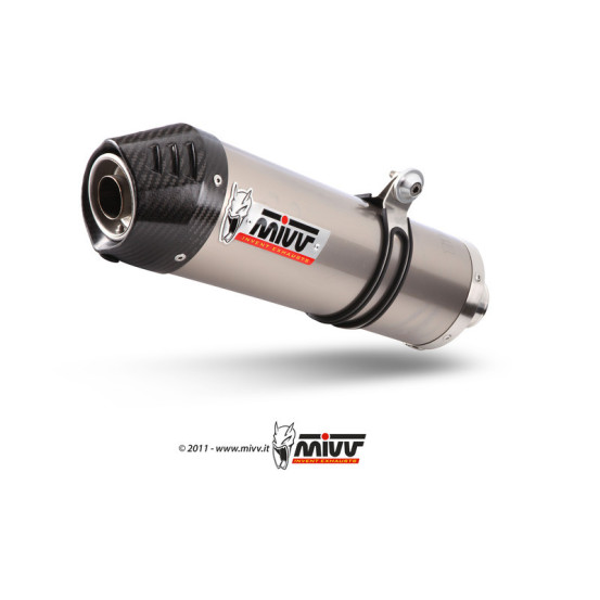 Silencieux MIVV Oval Titane embout carbone Suzuki GSF 1250 Bandit 2008-2015, GSX 1250 FA 2010-2016