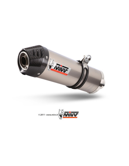 Silencieux MIVV Oval Titane embout carbone Suzuki GSF 1250 Bandit 2008-2015, GSX 1250 FA 2010-2016